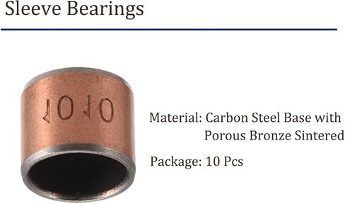 6pcs 0608 Sleeve Bearings - [6mm Bore Dia x 8mm OD x 8mm Length] Wrapped Oilless Bushings for Sliding Movements of Machinery Use in Saudi Arabia