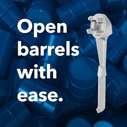 IMPRESA 3 عبوات من مفتاح طبلة الألومنيوم لفتح البراميل - مفتاح ربط غير شرارة - مناسب لأغطية بونج مقاس 2 بوصة وبعض 3/4 بوصة - مفتاح ربط أسطواني قوي وسلس وخفيف الوزن لطبول 10 و15 و20 و30 و55 جالون in Kuwait