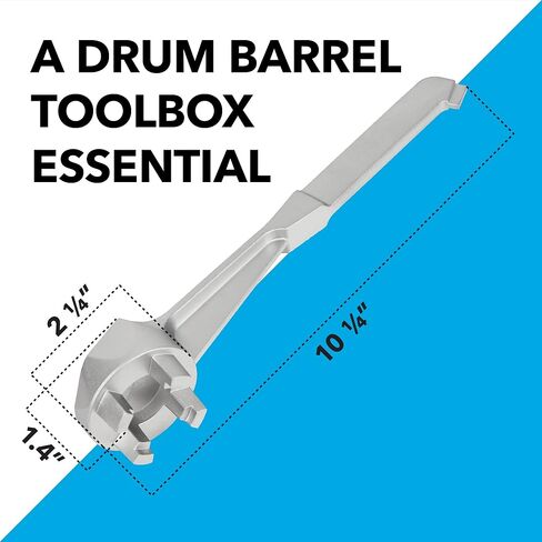 IMPRESA 3 عبوات من مفتاح طبلة الألومنيوم لفتح البراميل - مفتاح ربط غير شرارة - مناسب لأغطية بونج مقاس 2 بوصة وبعض 3/4 بوصة - مفتاح ربط أسطواني قوي وسلس وخفيف الوزن لطبول 10 و15 و20 و30 و55 جالون in Kuwait