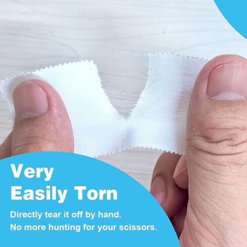 Athletic Tape Athletic & Medical Trainers & First Aid Tape for Injuries Wrist Ankle Finger Tape Easy to Tear & No Sticky Residue (White) (BK1.5in*10yd*4rolls) in Saudi Arabia
