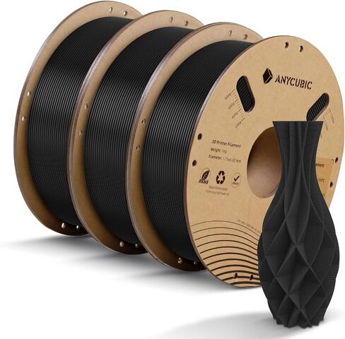 ANYCUBIC PLA Filament 1.75mm Bundle, RFID 3D Printing PLA Filament 1.75mm Dimensional Accuracy +/- 0.02mm, 1KG Spool (2.2 lbs), 4KG Magenta + Vibrant Yellow + Cyan + Bright White in Saudi Arabia