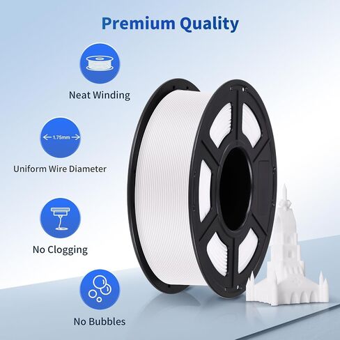ANYCUBIC PLA Filament 1.75mm Bundle, RFID 3D Printing PLA Filament 1.75mm Dimensional Accuracy +/- 0.02mm, 1KG Spool (2.2 lbs), 4KG Magenta + Vibrant Yellow + Cyan + Bright White in Saudi Arabia