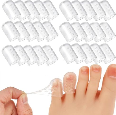 Silicone Anti-Friction Toe Protector Gel Toe Protectors, Breathable Toe Covers for Both Men and Women, Silicone Toe Protectors Also Cushion Toe Corners, blisters and Protect Toes (10pcs) in Saudi Arabia