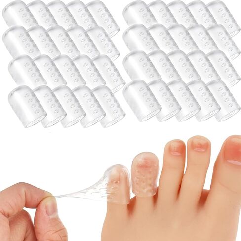 Silicone Anti-Friction Toe Protector Gel Toe Protectors, Breathable Toe Covers for Both Men and Women, Silicone Toe Protectors Also Cushion Toe Corners, blisters and Protect Toes (10pcs) in Saudi Arabia