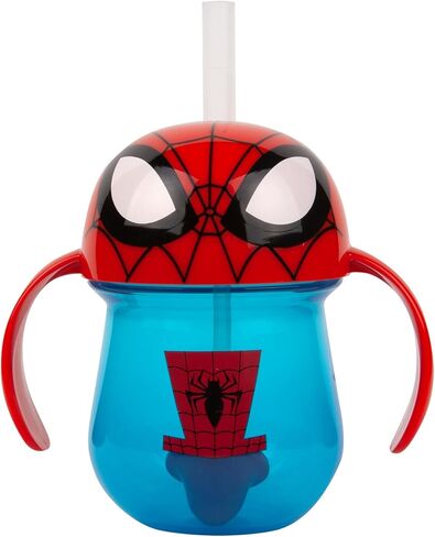The First Years Disney Mickey Mouse Weighted Straw Cup - Spill Proof Toddler Straw Cups - Transition Sippy Cups - Toddler Feeding Supplies - 7 Oz - Ages 9 Months and Up in Saudi Arabia