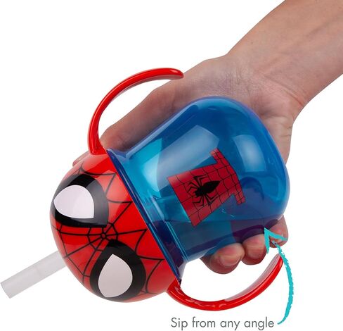 The First Years Disney Mickey Mouse Weighted Straw Cup - Spill Proof Toddler Straw Cups - Transition Sippy Cups - Toddler Feeding Supplies - 7 Oz - Ages 9 Months and Up in Saudi Arabia