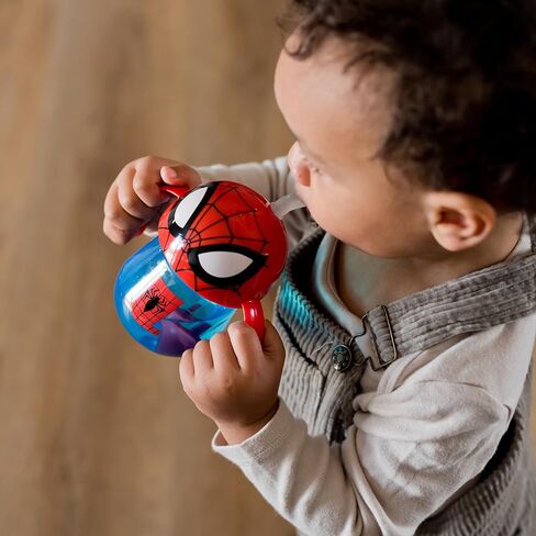 The First Years Disney Mickey Mouse Weighted Straw Cup - Spill Proof Toddler Straw Cups - Transition Sippy Cups - Toddler Feeding Supplies - 7 Oz - Ages 9 Months and Up in Saudi Arabia