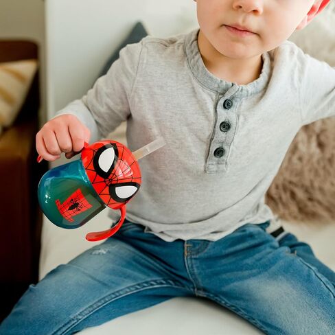 The First Years Disney Mickey Mouse Weighted Straw Cup - Spill Proof Toddler Straw Cups - Transition Sippy Cups - Toddler Feeding Supplies - 7 Oz - Ages 9 Months and Up in Saudi Arabia