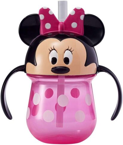 The First Years Disney Mickey Mouse Weighted Straw Cup - Spill Proof Toddler Straw Cups - Transition Sippy Cups - Toddler Feeding Supplies - 7 Oz - Ages 9 Months and Up in Saudi Arabia