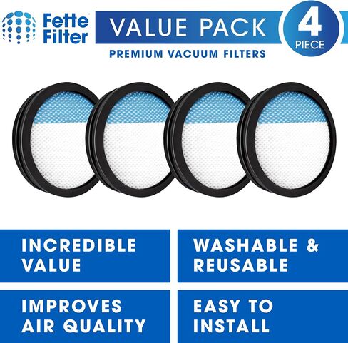 Fette Filter - Replacement Filter Compatible with Ryobi Stick Vacuum PCL720 PBLSV716 PBLSV717 Part # A32SV720N Also Compatible with Hoover ONEPWR Emerge BH53600 BH53602 Part # AH48000 - Pack of 2 in Saudi Arabia