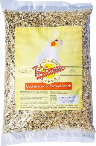 Volkman Avian Science Super Cockatiel No Sunflower Bird Food 4 lb in Kuwait