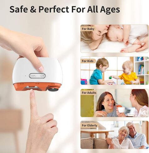Electric Nail Clippers,Automatic Nail Clippers and Polisher 2 in 1,Portable Electric Nail Cutter with Nail Scraps Storage,LED Light,USB Charging, Safety Nail Trimmer for Baby Elderly Adult (White) in Saudi Arabia