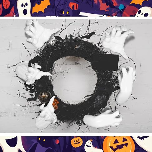 WinnerWhy 3 Pack Creepy Hands Decor Halloween Wall Mounted Decorations Spooky Reaching Hands Horror Gothic Aesthetic Indoor Outdoor Hanging Statue for Halloween Wall House Home Art Sculpture(Classic) in Saudi Arabia