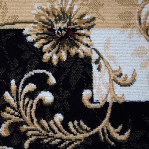 سجادة منطقة بايرون أوبتيموم من هوم داينامكس، 7 أقدام و8 بوصات × 10 أقدام و4 بوصات، أسود/بيج in Kuwait