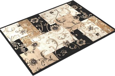 سجادة منطقة بايرون أوبتيموم من هوم داينامكس، 7 أقدام و8 بوصات × 10 أقدام و4 بوصات، أسود/بيج in Kuwait