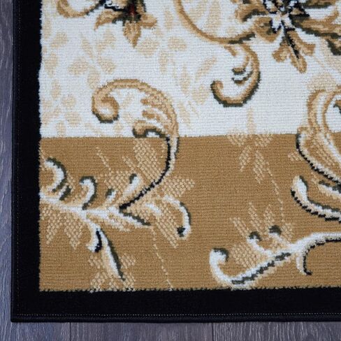 سجادة منطقة بايرون أوبتيموم من هوم داينامكس، 7 أقدام و8 بوصات × 10 أقدام و4 بوصات، أسود/بيج in Kuwait