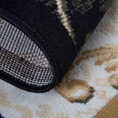 سجادة منطقة بايرون أوبتيموم من هوم داينامكس، 7 أقدام و8 بوصات × 10 أقدام و4 بوصات، أسود/بيج in Kuwait