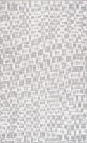 nuLOOM Lorretta Geometric Cotton Area Rug, 8x10, Taupe in Kuwait