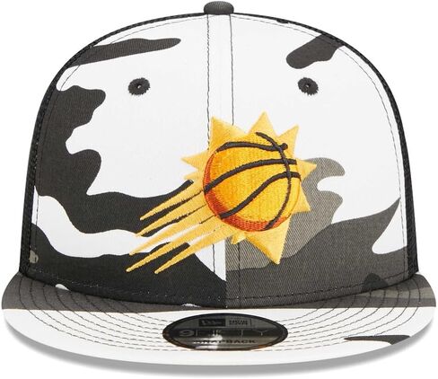 New Era Phoenix Suns 9FIFTY Snow Camo Trucker Cap, Adjustable Hat, Purple in Saudi Arabia