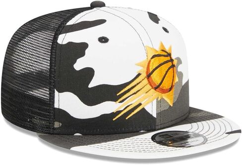 New Era Phoenix Suns 9FIFTY Snow Camo Trucker Cap, Adjustable Hat, Purple in Saudi Arabia