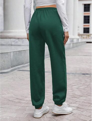 Women Cinch Bottom Baggy Workout Sweatpants High Waisted Gym Athletic Joggers for Teen Girls Lounge Pant with Pockets in Saudi Arabia