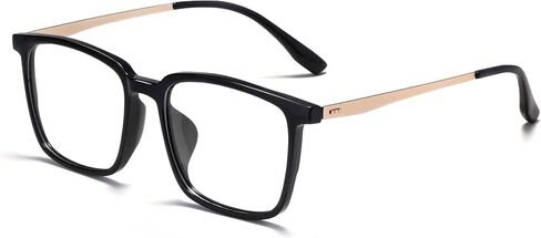 Oversized Blue Light Glasses Women/Men Computer/Gaming/Phone Blue Blocker Anti Glare Square Black/Clear TR90 Glasses… in Saudi Arabia