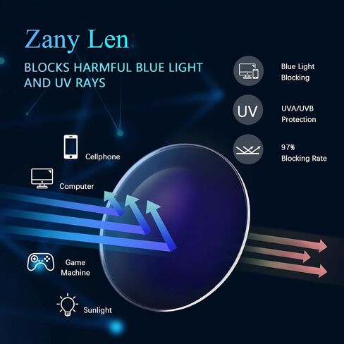 Oversized Blue Light Glasses Women/Men Computer/Gaming/Phone Blue Blocker Anti Glare Square Black/Clear TR90 Glasses… in Saudi Arabia