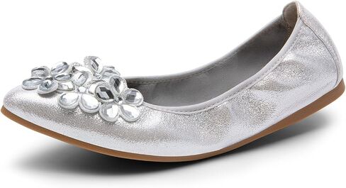 DREAM PAIRS Ballet Flats Shoes for Women, Women's Pointed Toe Rhinestone Sparkly Foldable Flats, Comfortable Shoes for Women Dressy Wedding Party Work Drive in Saudi Arabia