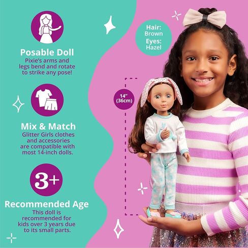 Glitter Girls - Amy Lu 14-inch Poseable Fashion Doll - Dolls for Girls Age 3 & Up in Saudi Arabia