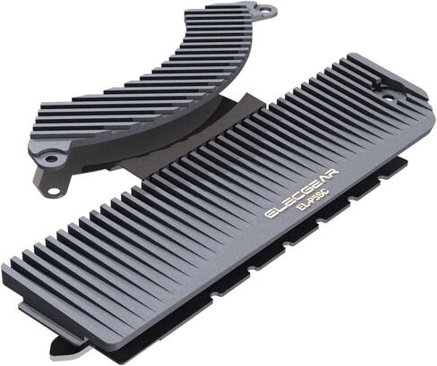 ElecGear PS5 Slim NVMe SSD Heatsink, P5SC Heat Pipe + Aluminum Cooler works with PlayStation 5 CUH-2000 internal PCIe M.2 NVMe 4.0 Gen4 SSD, Thermal Pads and Re-designed SSD Mounting Post Kit in Kuwait