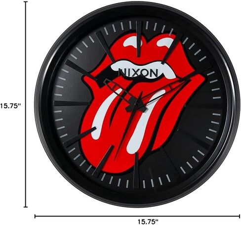 ساعة حائط نيكسون x رولينج ستونز سنتري C3185 - أسود/رمادي in Kuwait