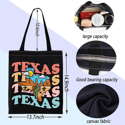 ENSIANTH Texas State Tote Bag Texas Cowboy Gift Lone Star State Vacation Gift Texas Shoulder Bag Texas Housewarming Gift in Saudi Arabia