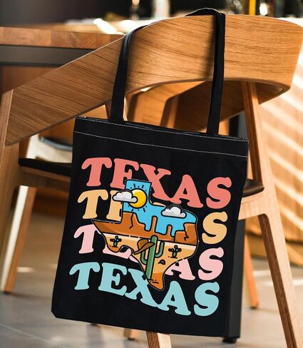 ENSIANTH Texas State Tote Bag Texas Cowboy Gift Lone Star State Vacation Gift Texas Shoulder Bag Texas Housewarming Gift in Saudi Arabia