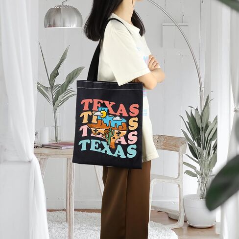ENSIANTH Texas State Tote Bag Texas Cowboy Gift Lone Star State Vacation Gift Texas Shoulder Bag Texas Housewarming Gift in Saudi Arabia