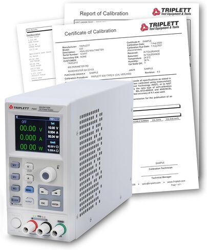 Triplett PS305 مصدر طاقة أحادي الإخراج 30 فولت/5 أمبير تيار مستمر مع شاشات LED مزدوجة مكونة من 4 أرقام in Kuwait