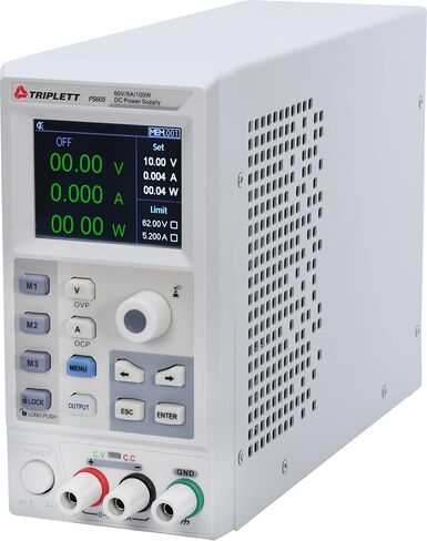 Triplett PS305 مصدر طاقة أحادي الإخراج 30 فولت/5 أمبير تيار مستمر مع شاشات LED مزدوجة مكونة من 4 أرقام in Saudi Arabia