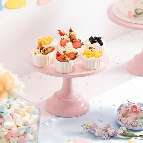 HBlife 3 Pcs Cake Stand, Gold Cake Stand Set Disc Diameter 8" 10" 12", Perfect Dessert Table Display Set, Cupcake&Cake Stands for Party, Wedding, Birthday, Baby Shower, Anniversary (Metal) in Saudi Arabia