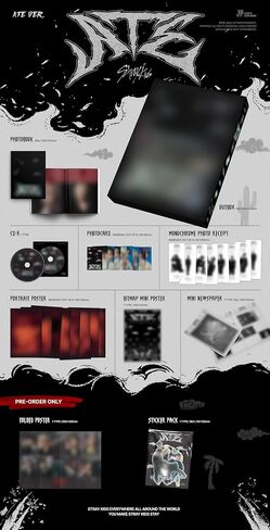 [SOUNDWAVE POB Exclusive] Stray Kids ATE 9th Mini Album with Tracking Sealed SKZ (Standard SET(Chk Chk+Boom)) in Saudi Arabia