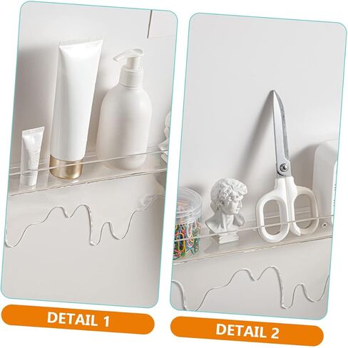Kids Room Decor Room Decor Room Decor 4 Pcs Cosmetic Rack Transparent Acrylic Hanger Shelving Shelving Plastic Shelving in Kuwait