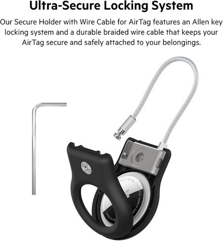 Belkin Apple AirTag Secure Holder with Key Ring - Durable Scratch Resistant Case with Open Face & Raised Edges - Protective AirTag Keychain Accessory for Keys, Pets, Luggage, Backpacks - 4-Pack Blue in Saudi Arabia