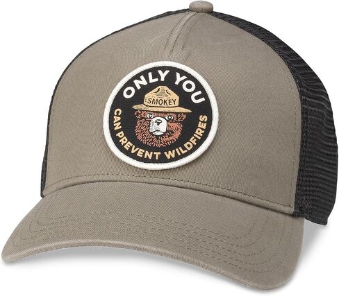 AMERICAN NEEDLE Smokey The Bear Patch Unisex Adjustable Snapback Baseball Hat in Saudi Arabia