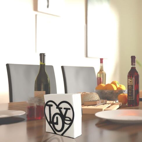 Napkin Holder for Table, Black Metal Napkin Holder for Kitchen Dining Farmhouse Cocktail Picnic Bar Rustic,Cat Modern Napkins Holder for All Dining Room Decors in Saudi Arabia