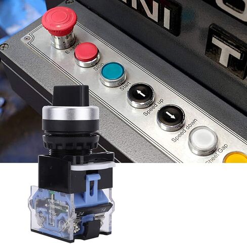 10pcs 3 Position Rotary Switch 22mm Changeover Switch Normally Open Self Locking Selector Switch Silver Alloy Cam Switch 440V in Saudi Arabia