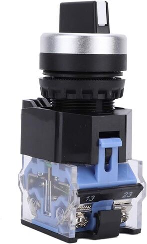 10pcs 3 Position Rotary Switch 22mm Changeover Switch Normally Open Self Locking Selector Switch Silver Alloy Cam Switch 440V in Saudi Arabia