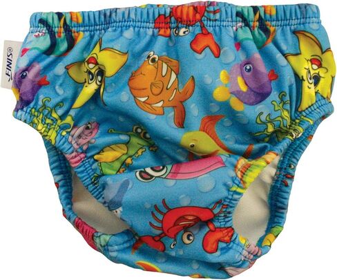 FINIS Swimming Diaper - Reusable Swim Diaper for Infants & Toddlers - Baby Swimming Essentials - UPF 50+ - Elastic Fit - Royal, 4T in Saudi Arabia