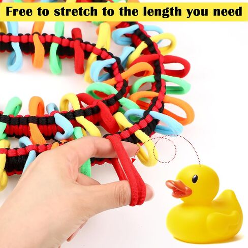 2 Pcs Paracord Duck Holder Elastic Duck Holder Rubber Duck Holder Colorful Rubber Bands Duck Mount Holder Compatible with Jeep TJ JK&JL Car in Saudi Arabia
