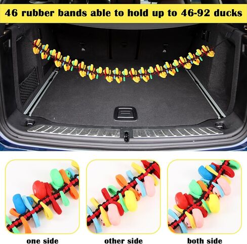 2 Pcs Paracord Duck Holder Elastic Duck Holder Rubber Duck Holder Colorful Rubber Bands Duck Mount Holder Compatible with Jeep TJ JK&JL Car in Saudi Arabia