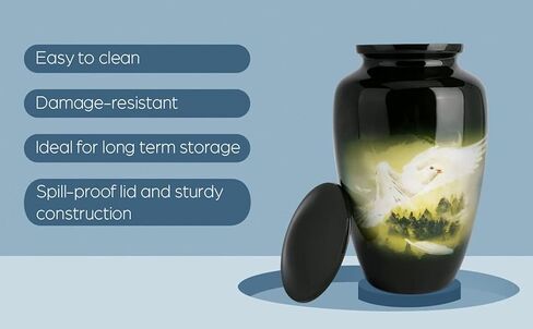 Adult Cremation Urns for Human Remain Ashes - Memorial Ashes Container for Funeral Remains of Men and Women - Urns and Keepsake in Kuwait