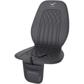 Laxon Air Massage Vehicle Seat | Car Seat Cover, Leather Cushions for Driving, Slim Comfy Design (Black)