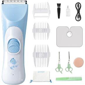 Baby Hair Clippers, Quiet Hair Trimmer for Kids, Waterproof Rechargeable Cordless Baby Hair Cutting Kit for Infant and Toddler